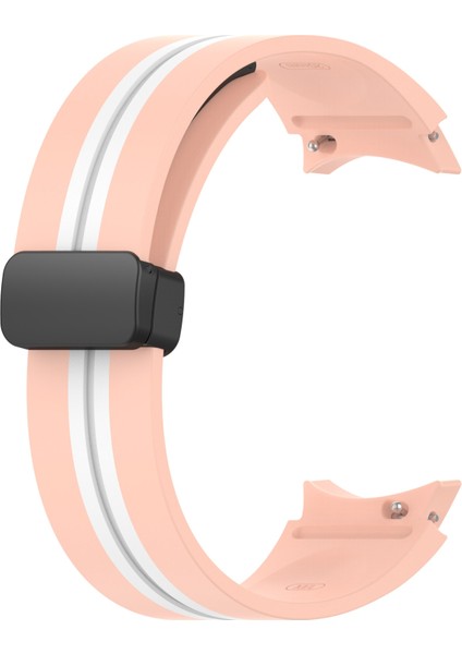 Samsung Galaxy Watch 5 44MM Pembe+Beyaz Için Silikon Watch Band (Yurt Dışından) fiyatları