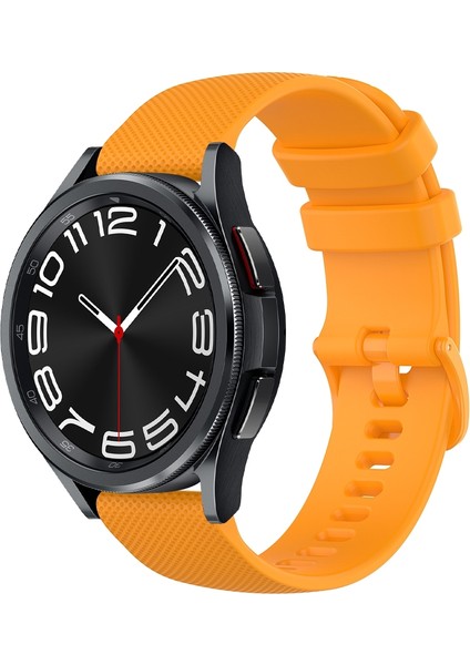 Samsung Galaxy Watch 6 Classic Için Silikon Kayış 47MM Sarı (Yurt Dışından)