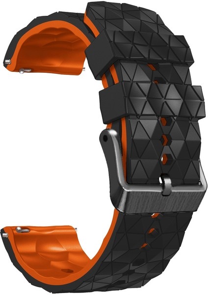 Samsung Gear S3 Frontier Siyah+Turuncu Silikon Kayış (Yurt Dışından) fiyatları