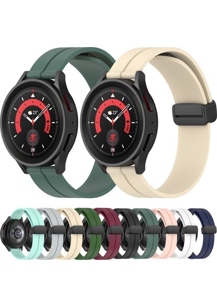 Samsung Galaxy Watch 5 Pro 45MM Gece Mavisi Için Silikon Watch Band (Yurt Dışından) fırsatları