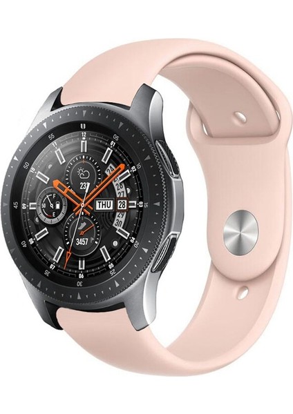 Samsung Galaxy Watch Active 20MM Pembe Kum Için Tek Renkli Silikon Watch Band (Yurt Dışından)