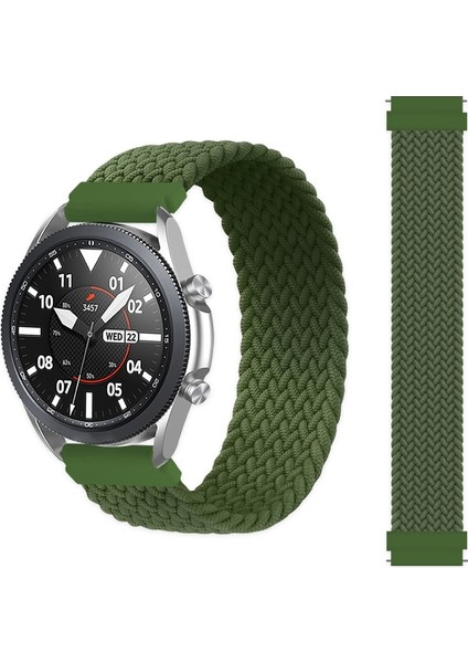 Samsung Galaxy Watch 46MM Kordonlu Saat Için, Boyut: 145MM Ordu Yeşili (Yurt Dışından)