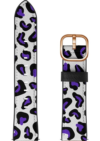 22MM Samsung Galaxy Watch Için 46MM / Huawei Watch 3/3 Pro Kordonlu Saat Mor Leopar (Yurt Dışından) fiyatları