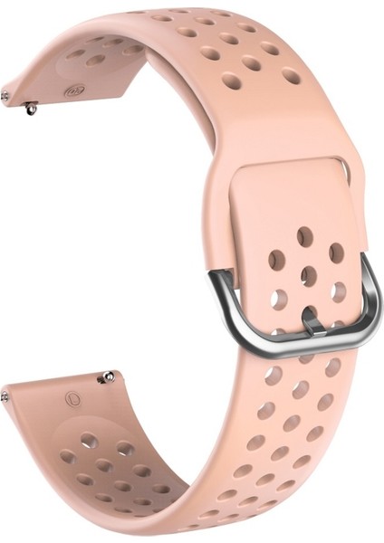 20MM Huami Amazfit Gts/samsung Galaxy Izle Aktif 2/huawei Izle Gt2 42MM Iç Toka Nefes Alabilir Saat Kayışı Pembe (Yurt Dışından)
