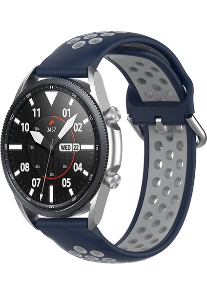 Galaxy Watch 3 Için Kayış 45MM Gece Mavisi Gri (Yurt Dışından)