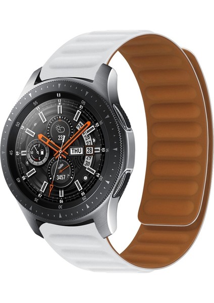 Samsung Galaxy Gear S3 Beyaz Silikon Manyetik Kayış (Yurt Dışından)