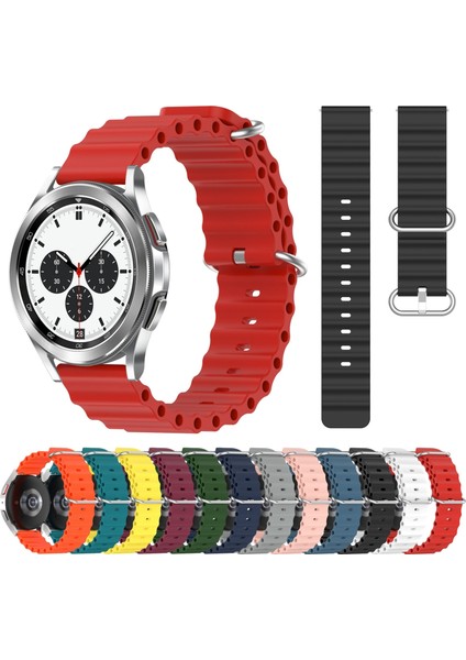 Samsung Galaxy Watch 4 Clic 42MM Turuncu Için Silikon Watch Band (Yurt Dışından)