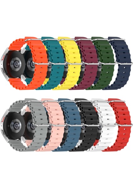 Samsung Galaxy Watch 4 Clic 42MM Turuncu Için Silikon Watch Band (Yurt Dışından)