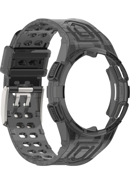 Samsung Galaxy Watch5 Için Tpu Band 44MM Şeffaf Siyah (Yurt Dışından)