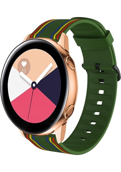 20MM D Silikon Kayış Ordu Yeşili (Yurt Dışından)