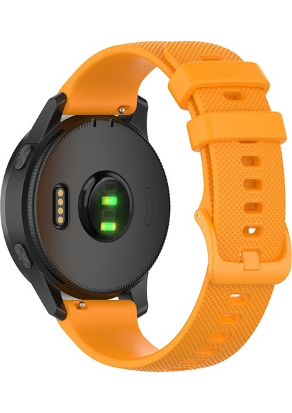 Huami Amazfit Gts / Samsung Galaxy Watch Active 2 / Gear Sport (Turuncu) Için 20MM Silikon Watch Band (Yurt Dışından)