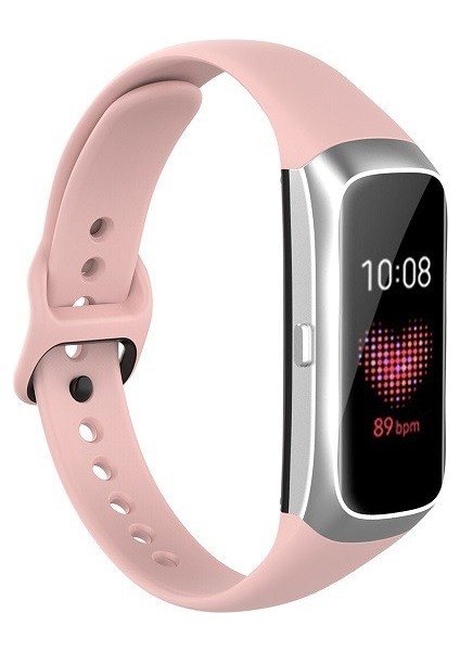 Samsung Galaxy Fit SM-R370 Silikon Kordonlu Saat Pembe (Yurt Dışından)