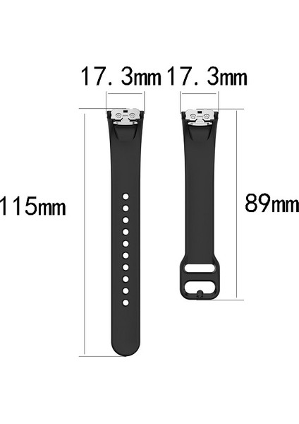 Samsung Galaxy Fit SM-R370 Silikon Kordonlu Saat Pembe (Yurt Dışından)
