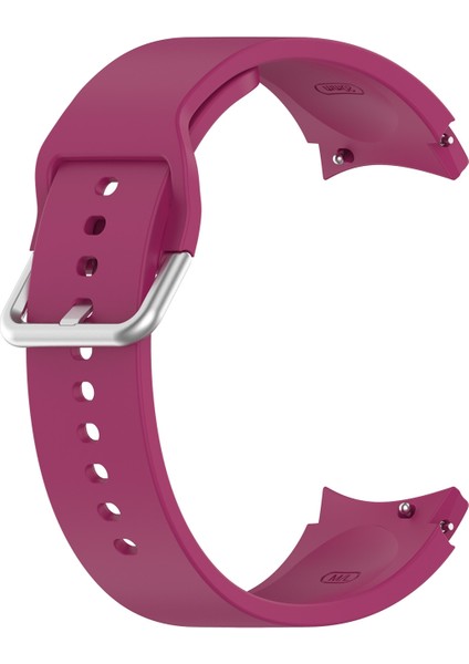 Samung Galaxy Watch4 40MM / 44MM Şarap Kırmızısı Için Silikon Kordonlu Saat (Yurt Dışından)