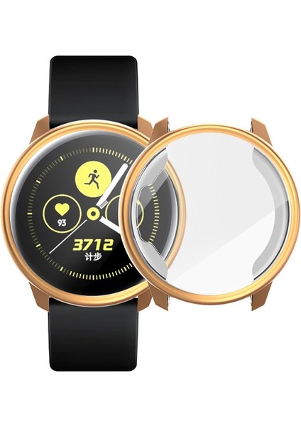 Samsung Active Watch Için Tam Kapsamlı Tpu Koruyucu Kılıf Pembe Altın (Yurt Dışından)