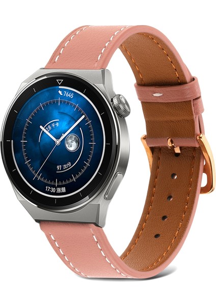 Samsung Galaxy Watch4 20MM Koyu Pembe Için Düz Dokuma Watch Band (Yurt Dışından)