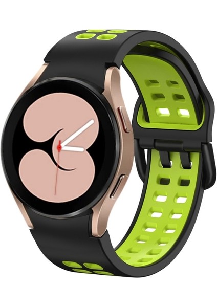 Samsung Galaxy Watch 5 Pro 45MM Siyah Yeşil Için Silikon Watch Band (Yurt Dışından)