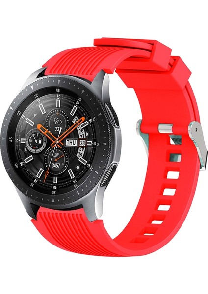 Galaxy Watch 46MM Kırmızı Için Dikey Tahıl Bilek Kayışı Watch Band (Yurt Dışından)