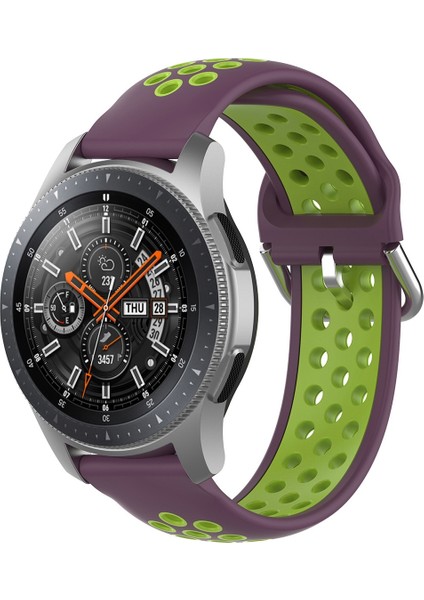 Samsung Galaxy Watch 46MM / Gear S3 Mor Limon Için Kayış (Yurt Dışından)