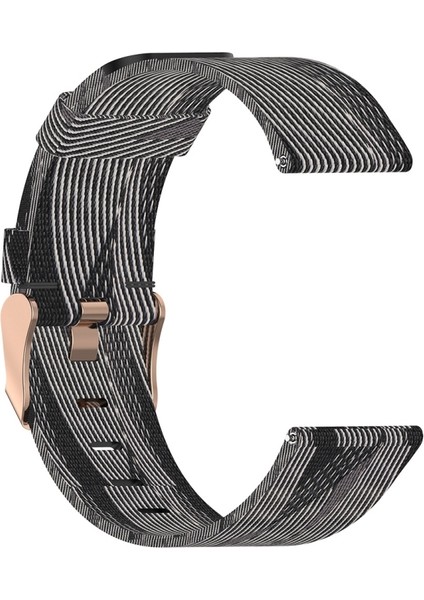 Galaxy Watch Için Siyah Beyaz Çizgili (Yurt Dışından)