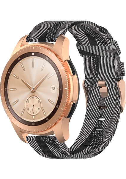 Galaxy Watch Için Siyah Beyaz Çizgili (Yurt Dışından) fırsatları