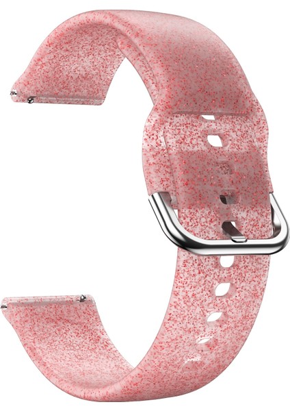 Samsung Galaxy Watch4 40/44MM Kırmızı Parıltılı Silikon Kayış (Yurt Dışından) fiyatları