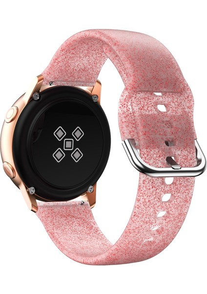 Samsung Galaxy Watch4 40/44MM Kırmızı Parıltılı Silikon Kayış (Yurt Dışından) modelleri