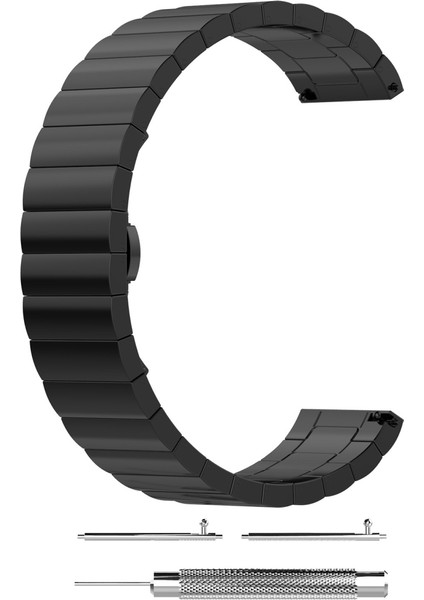 Galaxy Watch Için 42MM Kelebek Toka Paslanmaz Çelik Watch Band Siyah (Yurt Dışından) modelleri