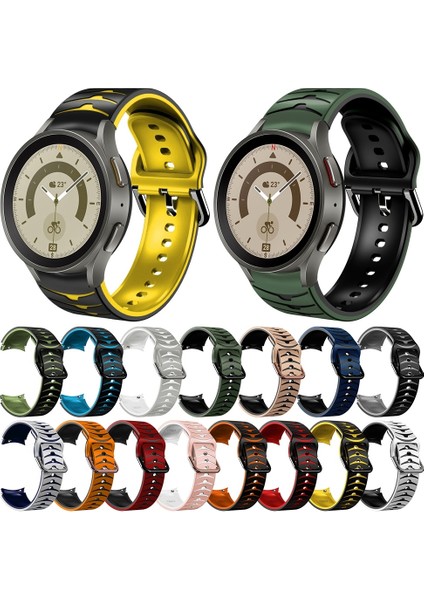 Samsung Galaxy Watch 5 Pro 45MM Beyaz+Mavi Için Silikon Watch Band (Yurt Dışından) fırsatları