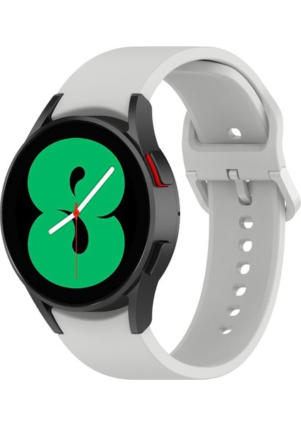 Samsung Galaxy Watch 5 Pro 45MM Gümüş Gri Için Silikon Watch Band (Yurt Dışından)