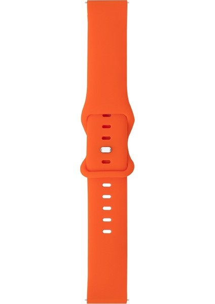 Samsung Galaxy Watch 46MM Silikon Kayış Turuncu (Yurt Dışından)