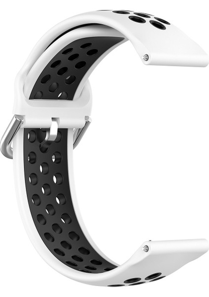 Samsung Galaxy Watch4 Için 44MM Silikon Kayış Beyaz Siyah (Yurt Dışından) fiyatları