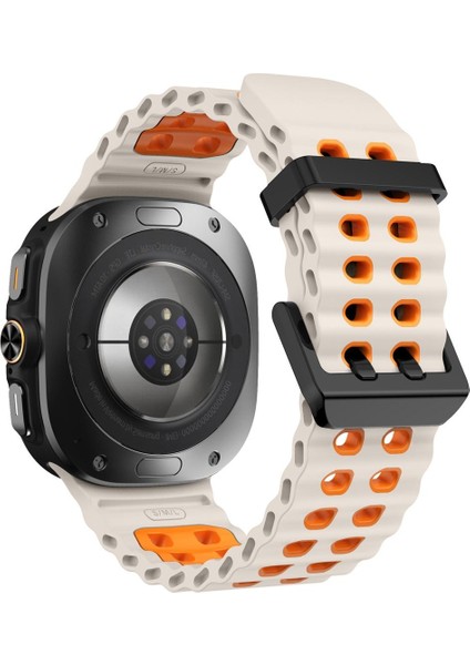 Samsung Galaxy Watch Ultra 47MM Starlight Orange Için Silikon Watch Band (Yurt Dışından) fiyatları