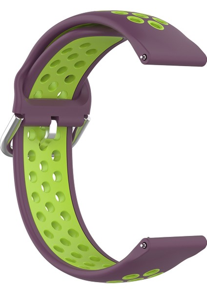 Samsung Galaxy Watch4 Için 44MM Silikon Kayış Mor Limon Yeşili (Yurt Dışından) modelleri