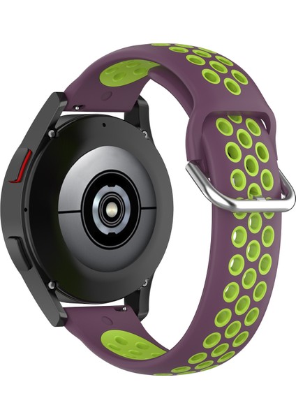 Samsung Galaxy Watch4 Için 44MM Silikon Kayış Mor Limon Yeşili (Yurt Dışından) fırsatları