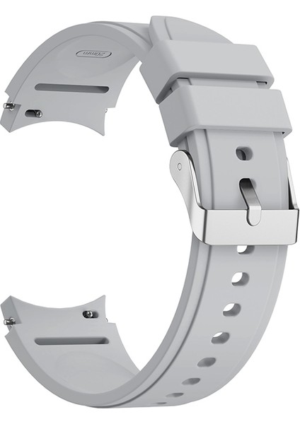 Samsung Galaxy Watch4 Için Silikon Kayış 44MM Açık Gri (Yurt Dışından)