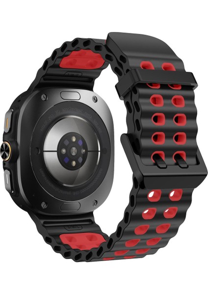 Samsung Galaxy Watch Ultra 47MM Siyah Kırmızı Için Silikon Watch Band (Yurt Dışından) fiyatları
