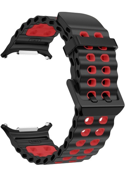 Samsung Galaxy Watch Ultra 47MM Siyah Kırmızı Için Silikon Watch Band (Yurt Dışından) modelleri