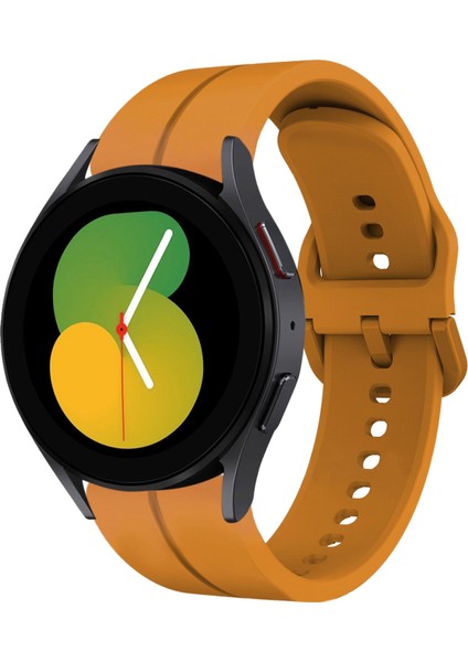 Samsung Galaxy Watch5 40MM Amber Sarı Için Silikon Saat Bandı (Yurt Dışından)