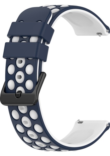 Samsung Gear S3 Frontier Gece Mavisi + Beyaz Için Iki Renkli Silikon Saat Bandı (Yurt Dışından) fiyatları