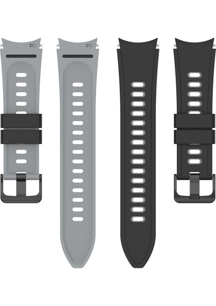 Silikon Kayış Samsung Galaxy Watch4 Clic Için 42MM / 46MM Samsung Galaxy Watch4 Classic Için 42MM / 46MM Siyah Gri (Yurt Dışından) fiyatları