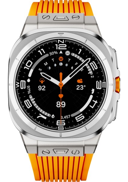Samsung Galaxy Watch Ultra 47MM Turuncu Için Silikon Saat Kayışı (Yurt Dışından) fiyatları