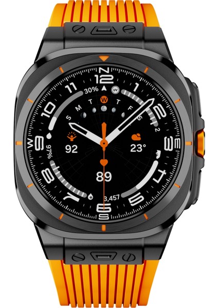 Samsung Galaxy Watch Ultra 47MM Turuncu Için Silikon Saat Kayışı (Yurt Dışından) fiyatları