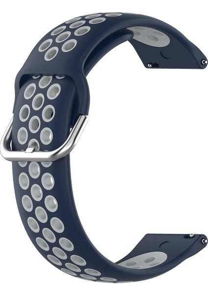 Samsung Galaxy Watch 4 Classic Için 20MM Silikon Kayış 42MM Gece Mavisi + Gri (Yurt Dışından) fiyatları