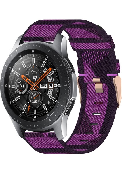 Samsung Galaxy Watch 46MM Mor Için Naylon Dokuma Watch Band (Yurt Dışından)
