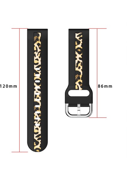Samsung Galaxy Watch 5 40MM / 44MM Siyah Yeşil Kamuflaj Için Silikon Watch Band (Yurt Dışından)