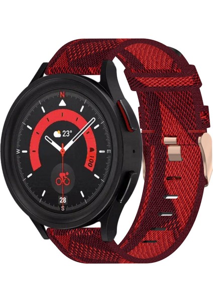 Samsung Galaxy Watch5 44MM Kırmızı Için Watch Band (Yurt Dışından)