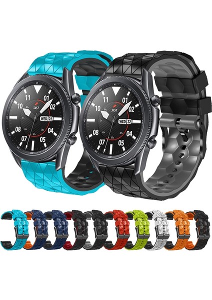 Samsung Galaxy Watch3 45MM Mavi+Siyah Için Silikon Kayış (Yurt Dışından) fırsatları