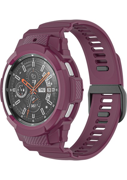 Silikon Kordonlu Saat Samsung Galaxy Watch4 Clic 42MM Samsung Galaxy Watch4 Classic 42MM Şarap Kırmızısı (Yurt Dışından)