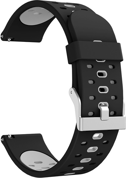 Samsung Galaxy Watch 3 45MM Siyah Gri Için Silikon Kordonlu Saat (Yurt Dışından)